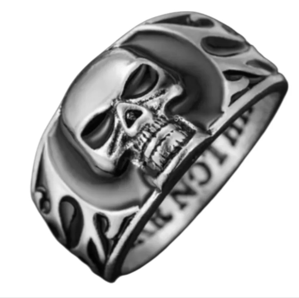 Silvertone Skull Ring